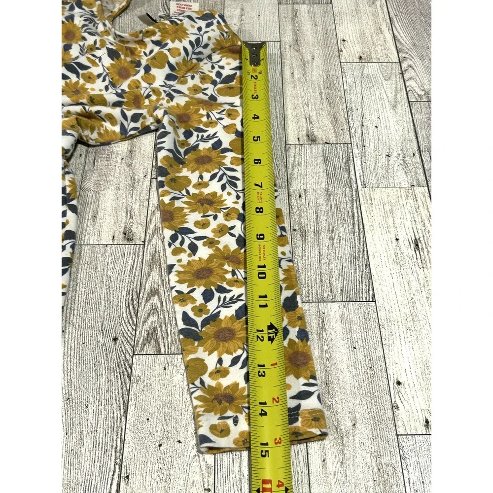 Joie Youth‎ Girls Yellow Floral Long Sleeve Fit & Flare Dress Size XS 4